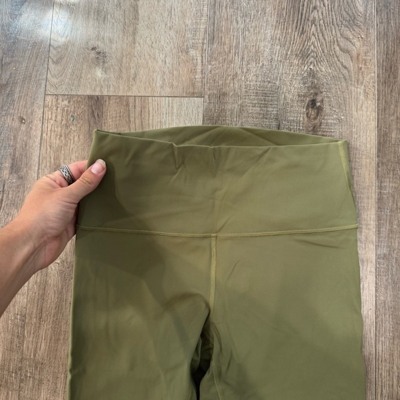 Lululemon Olive Green Leggings Size 8 - Picture 2 of 4